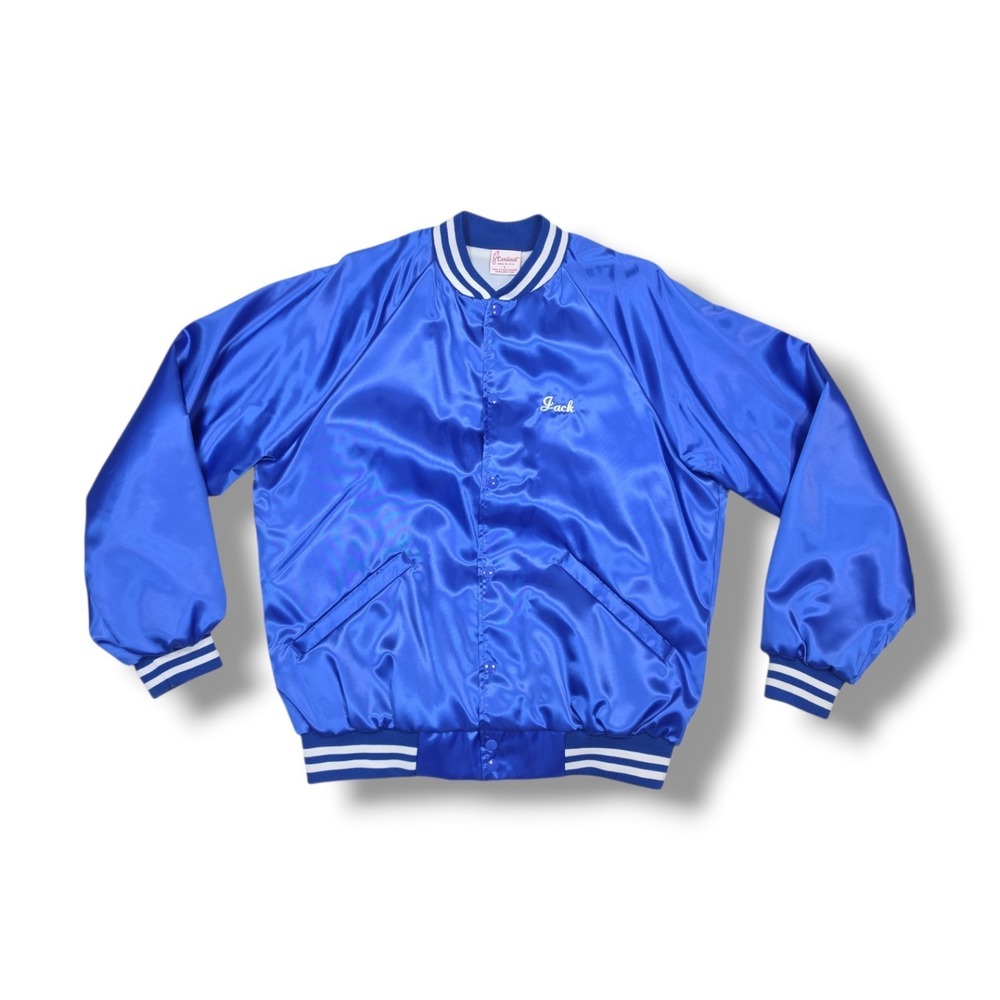 Cardinal Sacramento Air Logistics Center Blue Satin Jacket Men's L